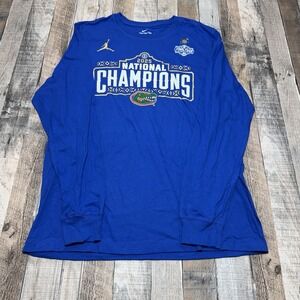 Nike Florida Gators 2025 National Champions NCAA Men's Basketball T Shirt Large